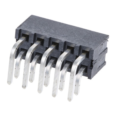 Samtec IPT1 Series Right Angle Through Hole PCB Header, 10 Contact(s), 2.54mm Pitch, 2 Row(s), Shrouded