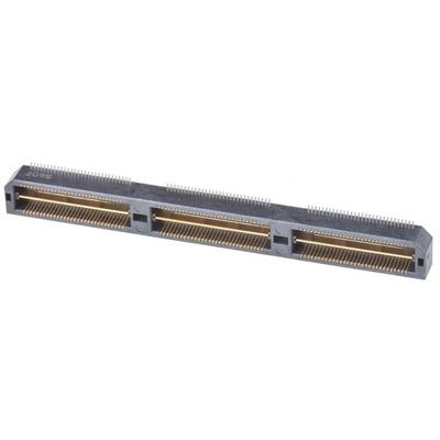 Samtec QTH Series Straight Surface Mount PCB Header, 180 Contact(s), 0.5mm Pitch, 2 Row(s), Shrouded