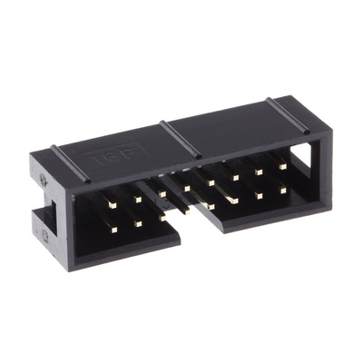 Wurth Elektronik WR-BHD Series Straight Through Hole PCB Header, 16 Contact(s), 2.54mm Pitch, 2 Row(s), Shrouded
