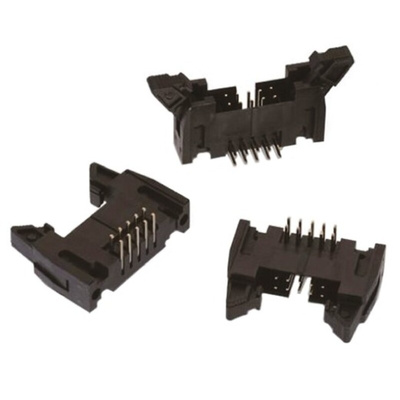 Wurth Elektronik WR-BHD Series Right Angle Through Hole PCB Header, 10 Contact(s), 2.54mm Pitch, 2 Row(s), Shrouded