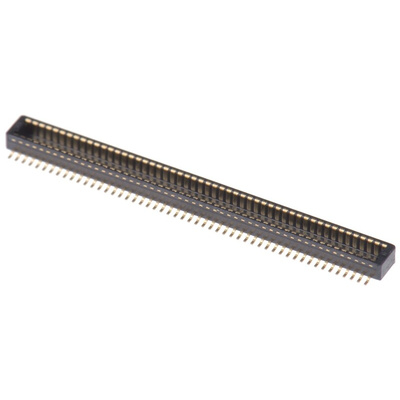 Hirose DF40 Series Straight Surface Mount PCB Header, 100 Contact(s), 0.4mm Pitch, 2 Row(s), Shrouded