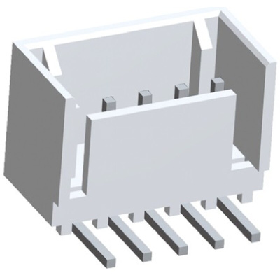 TE Connectivity MTA-100 Series Right Angle Through Hole PCB Header, 4 Contact(s), 2.54mm Pitch, 1 Row(s), Shrouded