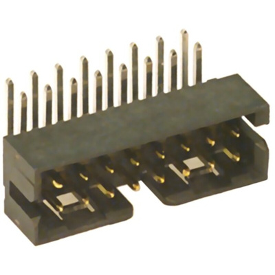 Molex Milli-Grid Series Right Angle Through Hole PCB Header, 16 Contact(s), 2.0mm Pitch, 2 Row(s), Shrouded