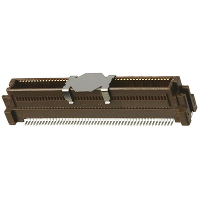 Molex SlimStack Series Straight Surface Mount PCB Header, 100 Contact(s), 0.64mm Pitch, 2 Row(s), Shrouded