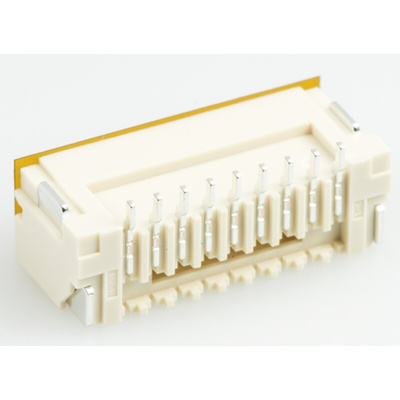 JST ZE Series Straight Surface Mount PCB Header, 9 Contact(s), 1.5mm Pitch, 1 Row(s), Shrouded