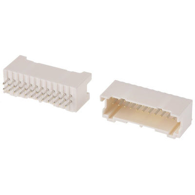 JST PAD Series Straight Through Hole PCB Header, 24 Contact(s), 2.0mm Pitch, 2 Row(s), Shrouded
