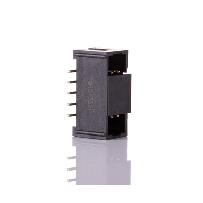 3M D2500 Series Straight Surface Mount PCB Header, 10 Contact(s), 2.54mm Pitch, 2 Row(s), Shrouded