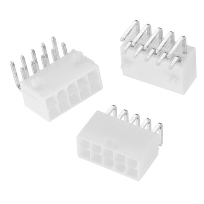 Wurth Elektronik WR-MPC4 Series Right Angle Through Hole PCB Header, 4 Contact(s), 4.2mm Pitch, 2 Row(s), Shrouded