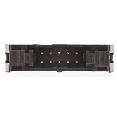 Amphenol T816 Series Straight Through Hole PCB Header, 10 Contact(s), 2.54mm Pitch, 2 Row(s), Shrouded