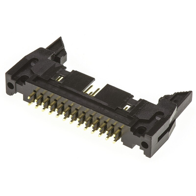 Amphenol T816 Series Straight Through Hole PCB Header, 26 Contact(s), 2.54mm Pitch, 2 Row(s), Shrouded