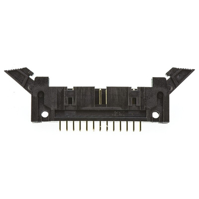 Amphenol T816 Series Straight Through Hole PCB Header, 26 Contact(s), 2.54mm Pitch, 2 Row(s), Shrouded