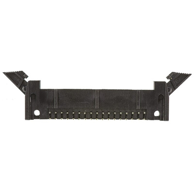 Amphenol ICC T816 Series Right Angle Through Hole PCB Header, 34 Contact(s), 2.54mm Pitch, 2 Row(s), Shrouded