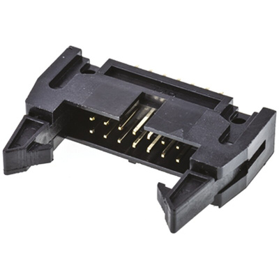Amphenol T816 Series Straight Through Hole PCB Header, 14 Contact(s), 2.54mm Pitch, 2 Row(s), Shrouded