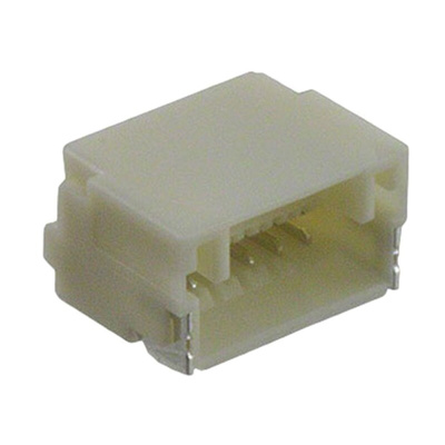 JST NSH Series Right Angle Surface Mount PCB Header, 6 Contact(s), 1.0mm Pitch, 1 Row(s), Shrouded