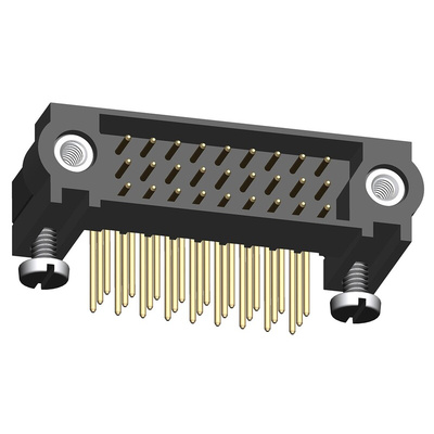 HARWIN Datamate J-Tek Series Right Angle Through Hole PCB Header, 60 Contact(s), 2.0mm Pitch, 3 Row(s), Shrouded