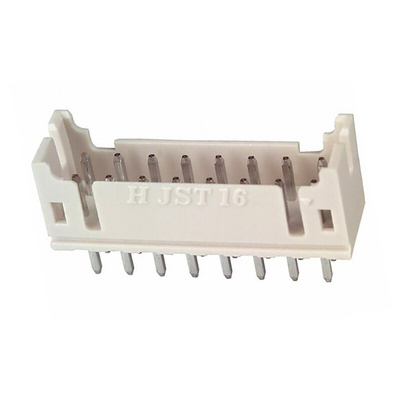 JST PHD Series Straight Through Hole PCB Header, 16 Contact(s), 2.0mm Pitch, 2 Row(s), Shrouded