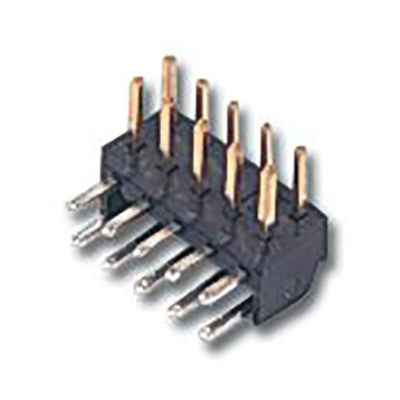 Molex Milli-Grid Series Right Angle Through Hole Pin Header, 16 Contact(s), 2.0mm Pitch, 2 Row(s), Unshrouded