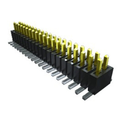 Samtec FTSH Series Straight Through Hole Pin Header, 10 Contact(s), 1.27mm Pitch, 2 Row(s), Unshrouded