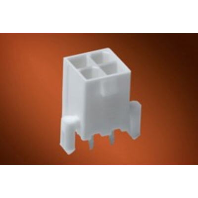 Molex Mini-Fit Jr. Series Straight Through Hole PCB Header, 8 Contact(s), 4.2mm Pitch, 2 Row(s), Shrouded