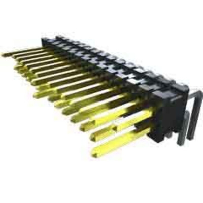 Samtec HPT Series Right Angle Through Hole Pin Header, 50 Contact(s), 1.27mm Pitch, 2 Row(s), Unshrouded