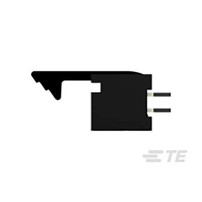 TE Connectivity AMP-LATCH Series Straight PCB Mount PCB Header, 10 Contact(s), 2.54mm Pitch, 2 Row(s), Shrouded