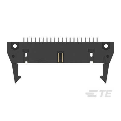 TE Connectivity AMP-LATCH Series Straight Through Hole PCB Header, 40 Contact(s), 2.54mm Pitch, 2 Row(s), Shrouded