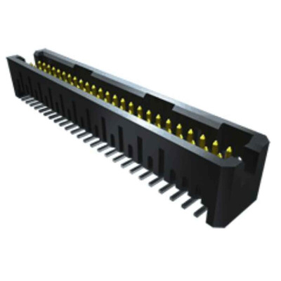 Samtec TFML Series Straight PCB Header, 10 Contact(s), 1.27mm Pitch, 1 Row(s), Shrouded