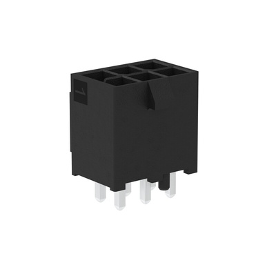Molex Mini-Fit Max Series Vertical Through Hole PCB Header, 4 Contact(s), 4.2mm Pitch, 2 Row(s), Shrouded