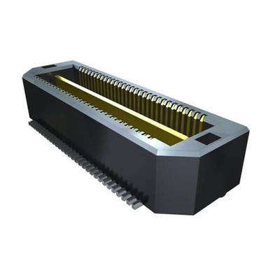 Samtec QTH Series Vertical Surface Mount PCB Header, 120 Contact(s), 0.5mm Pitch, 2 Row(s), Shrouded