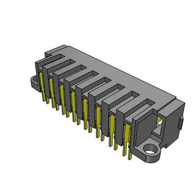 Samtec MPT Series Right Angle PCB Header, 8 Contact(s), 5.0mm Pitch, 1 Row(s), Shrouded