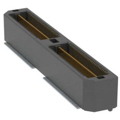 Samtec QTH Series Surface Mount PCB Header, 120 Contact(s), 0.5mm Pitch, 2 Row(s), Shrouded