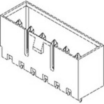 Molex 53258 Series PCB Header, 5 Contact(s), 3.5mm Pitch, 1 Row(s)