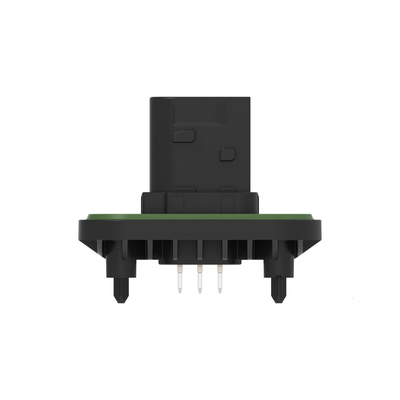 TE Connectivity 1-23774 Series Vertical Panel Mount PCB Header, 6 Contact(s), 6mm Pitch, 2 Row(s), Shrouded