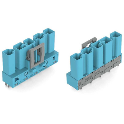 Wago 770 Series Straight PCB Mount PCB Header, 5 Contact(s), 10mm Pitch, 1 Row(s), Shrouded