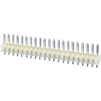 JST NH Series Straight Through Hole Pin Header, 21 Contact(s), 2.5mm Pitch, 1 Row(s), Unshrouded