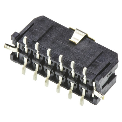 Molex Micro-Fit 3.0 Series Straight Surface Mount PCB Header, 12 Contact(s), 3.0mm Pitch, 2 Row(s), Shrouded