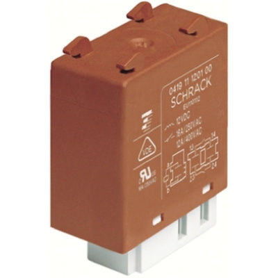 TE Connectivity, 240V ac Coil Non-Latching Relay DPNO, 16A Switching Current PCB Mount, 2 Pole