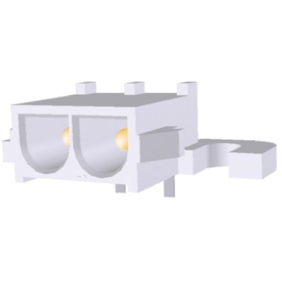 TE Connectivity Universal MATE-N-LOK Series Right Angle Through Hole PCB Header, 2 Contact(s), 6.35mm Pitch, 1 Row(s),