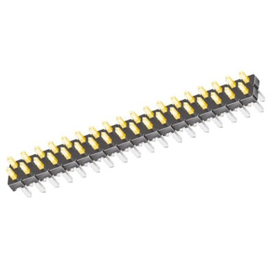 Samtec TMM Series Straight Through Hole Pin Header, 12 Contact(s), 2.0mm Pitch, 2 Row(s), Unshrouded