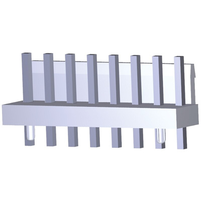 TE Connectivity Economy Power Series Straight Through Hole PCB Header, 2 Contact(s), 3.96mm Pitch, 1 Row(s), Shrouded