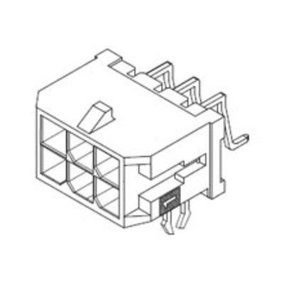 Molex Micro-Fit 3.0 Series Right Angle Surface Mount PCB Header, 24 Contact(s), 3.0mm Pitch, 2 Row(s), Shrouded