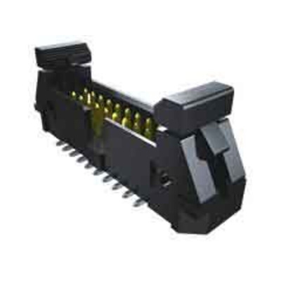 Samtec EJH Series Straight Through Hole PCB Header, 10 Contact(s), 2.54mm Pitch, 2 Row(s), Shrouded
