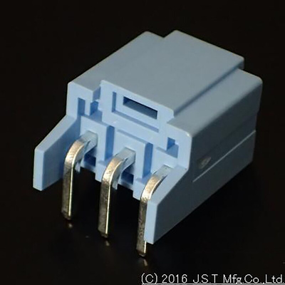 JST PSI Series Right Angle Through Hole PCB Header, 3 Contact(s), 4.0mm Pitch, 1 Row(s), Shrouded