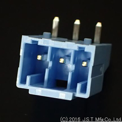 JST PSI Series Right Angle Through Hole PCB Header, 3 Contact(s), 4.0mm Pitch, 1 Row(s), Shrouded