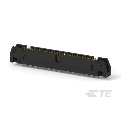 TE Connectivity AMP-LATCH Series Straight Through Hole PCB Header, 60 Contact(s), 2.54mm Pitch, 2 Row(s), Shrouded