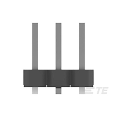 TE Connectivity AMPMODU Series Straight Surface Mount Pin Header, 3 Contact(s), 2.0mm Pitch, 1 Row(s), Unshrouded