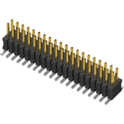 Samtec FTSH Series Horizontal Pin Header, 10 Contact(s), 1.27mm Pitch, 2 Row(s), Unshrouded