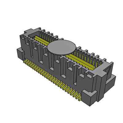 Samtec ASP Series Straight Surface Mount PCB Header, 52 Contact(s), 0.64mm Pitch, 2 Row(s), Shrouded