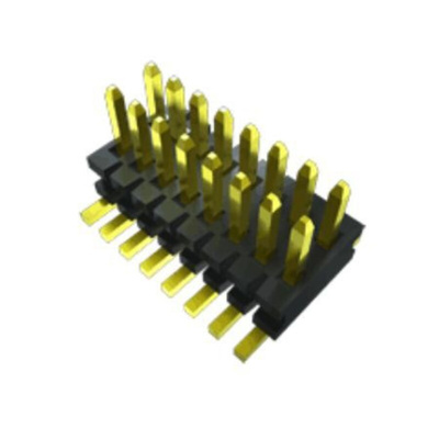 Samtec FTE Series Vertical Pin Header, 20 Contact(s), 0.8mm Pitch, 2 Row(s), Unshrouded