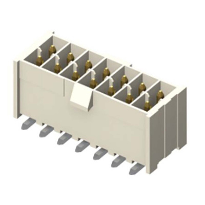 Samtec IPL1 Series Straight Through Hole PCB Header, 6 Contact(s), 2.54mm Pitch, 2 Row(s), Shrouded